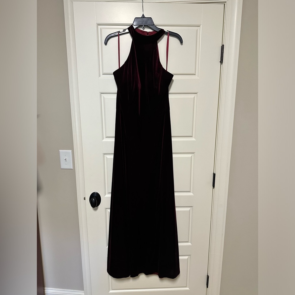 Revelry Tori Burgundy Velvet Dress